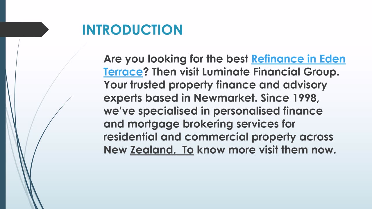 The best Refinance in Eden Terrace.
