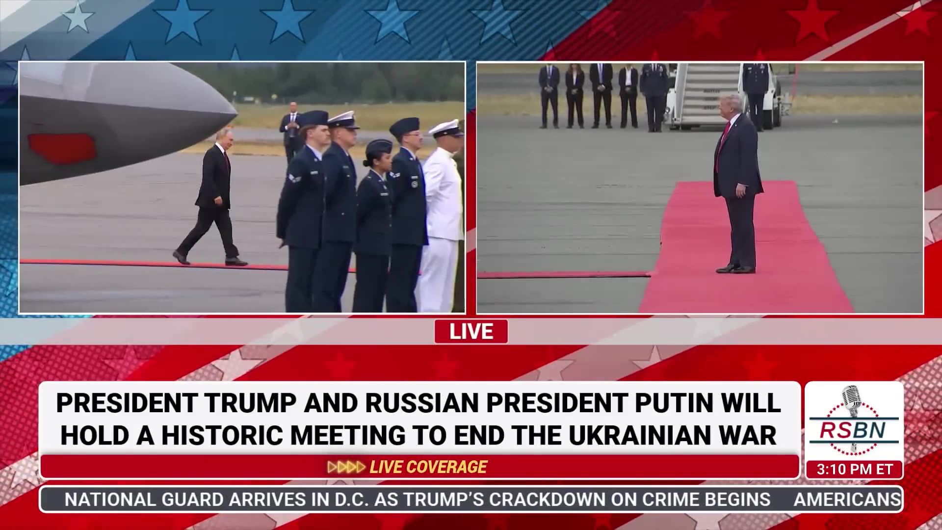 WATCH 👀President Trump and Russian President Putin Arrive in Anchorage Alaska - 8/15/25