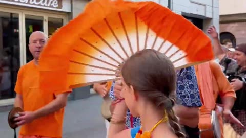Harinam Sankirtan in Heidelberg, Germany July 2025