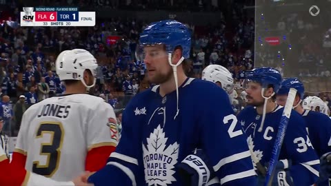 Maple Leafs And Panthers Exchange Handshakes After Seven-Game Series