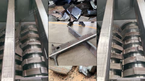 GD12 Twin-Shaft Shredder for Metal Blocks!