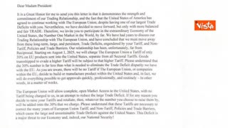 NOTIZIE DAL MONDO La lettera di Donald Trump all'UE:Dazi al 30% dal 1 agosto 2025 con una lettera pubblicata sui social media,Donald Trump ha annunciato che a partire dal 1 agosto le merci introdotte negli Stati Uniti da UE