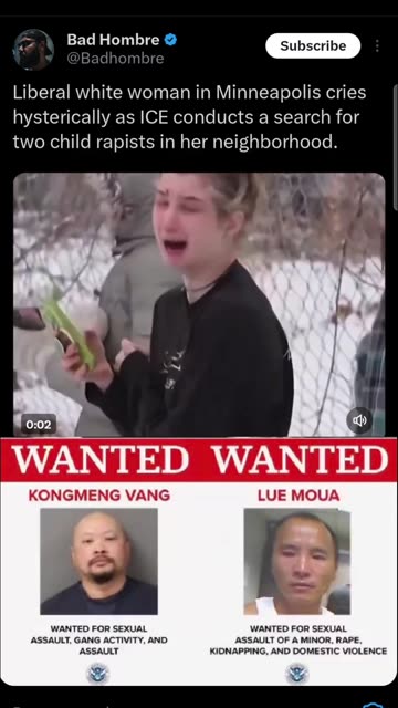 Liberal woman cries for child rapists