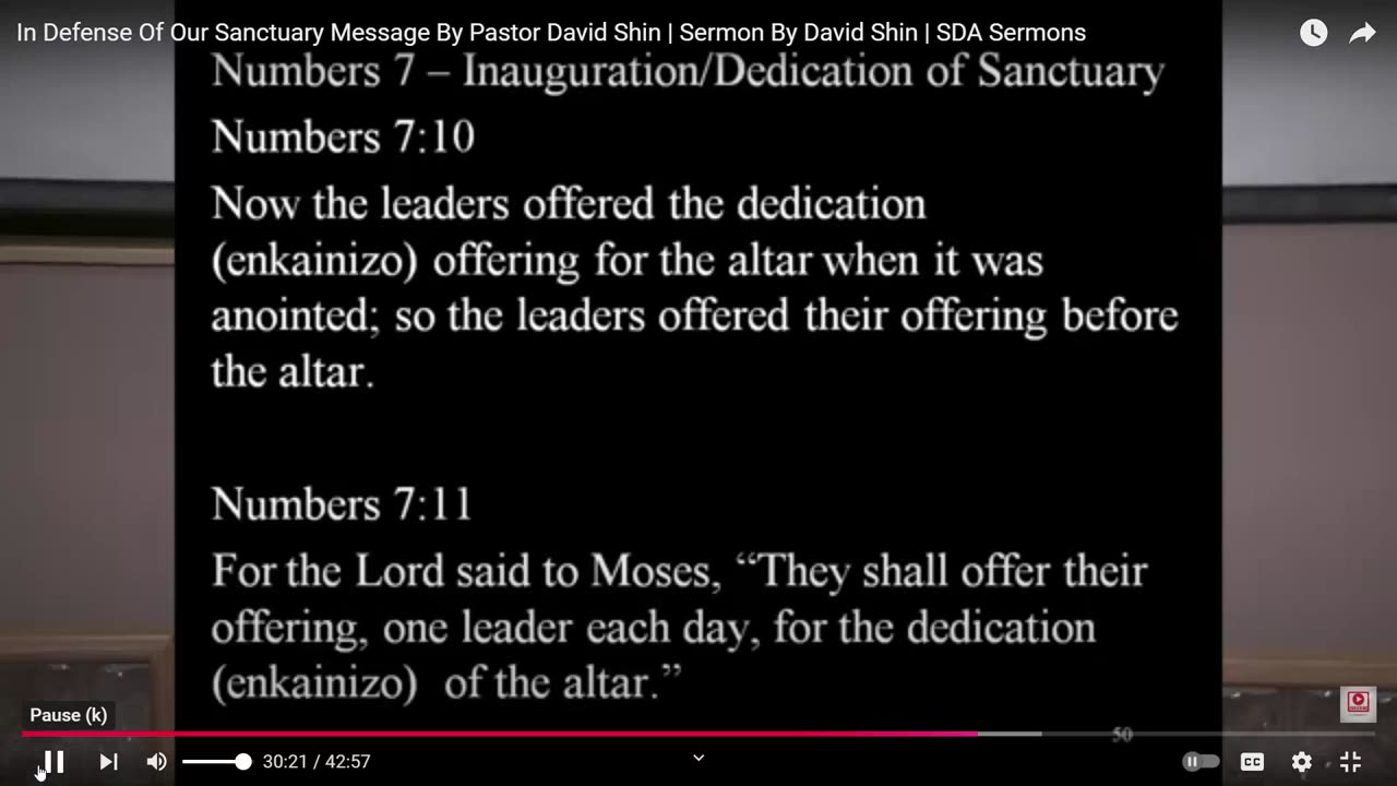 Dr. David Shin, Adventist Bible Scholar: Defending the 1844 Sanctuary Message.