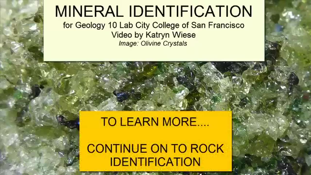 Identifying Minerals -- Earth Rocks!