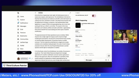 7/13/25 Weather modification proof, more flooding, paras!tes FOUND in Pfizer vials…