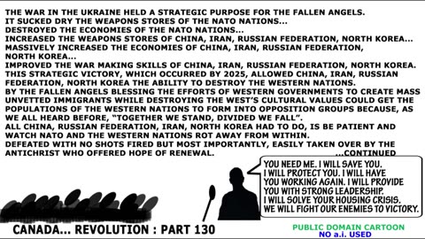 CANADA REVOLUTION : part 130 FALLEN ANGELS POLITICIANS DESTROY THE WESTERN WORLD