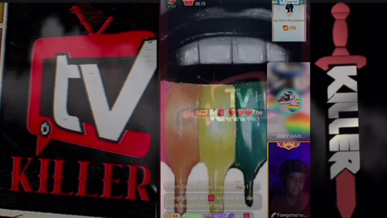 GRAY HAIR CHECKS THE FUCK OUT OF FAMGONATURAL IN TIARA OFFICIAL LIVE