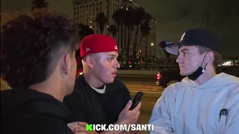 Santi and social Santi getting to ice protesters and riots 06/9/25 part1