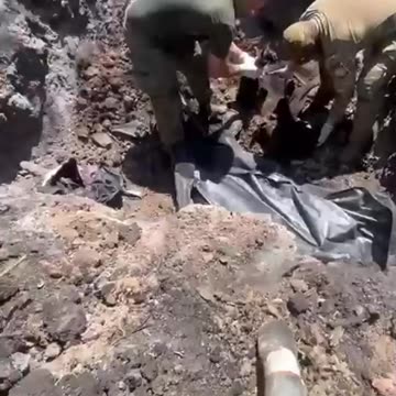 Russian Soldiers Searching for Comrades After Fire Tears Through Trenches