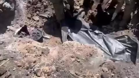 Russian Soldiers Searching for Comrades After Fire Tears Through Trenches