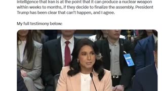 Director of National Intelligence Tulsi Gabbard responds to Trump's criticism,