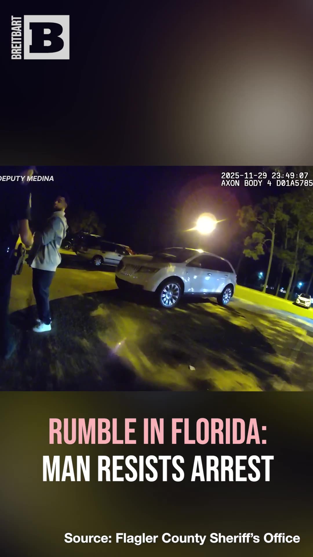 Rumble in Florida: Man Resists Arrest, Laughs Maniacally, Threatens Officer