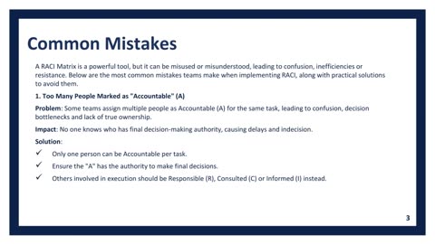 RACI Made Simple (Part 3): Clarify Roles. Eliminate Confusion. | High Impact Academy