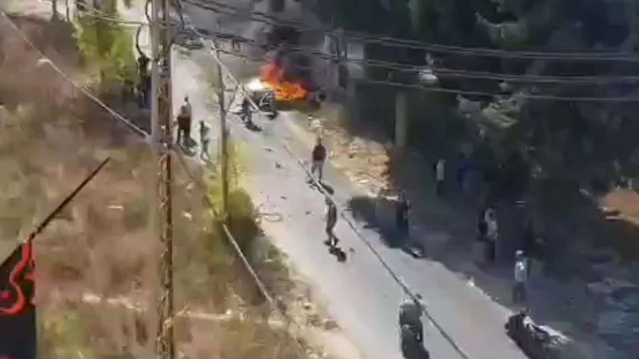 Lebanese outlets are reporting that an Israeli drone targeted a vehicle