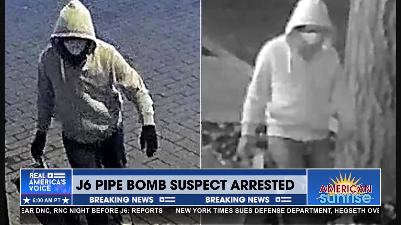 J6 PIPE BOMB SUSPECT “ARRESTED”