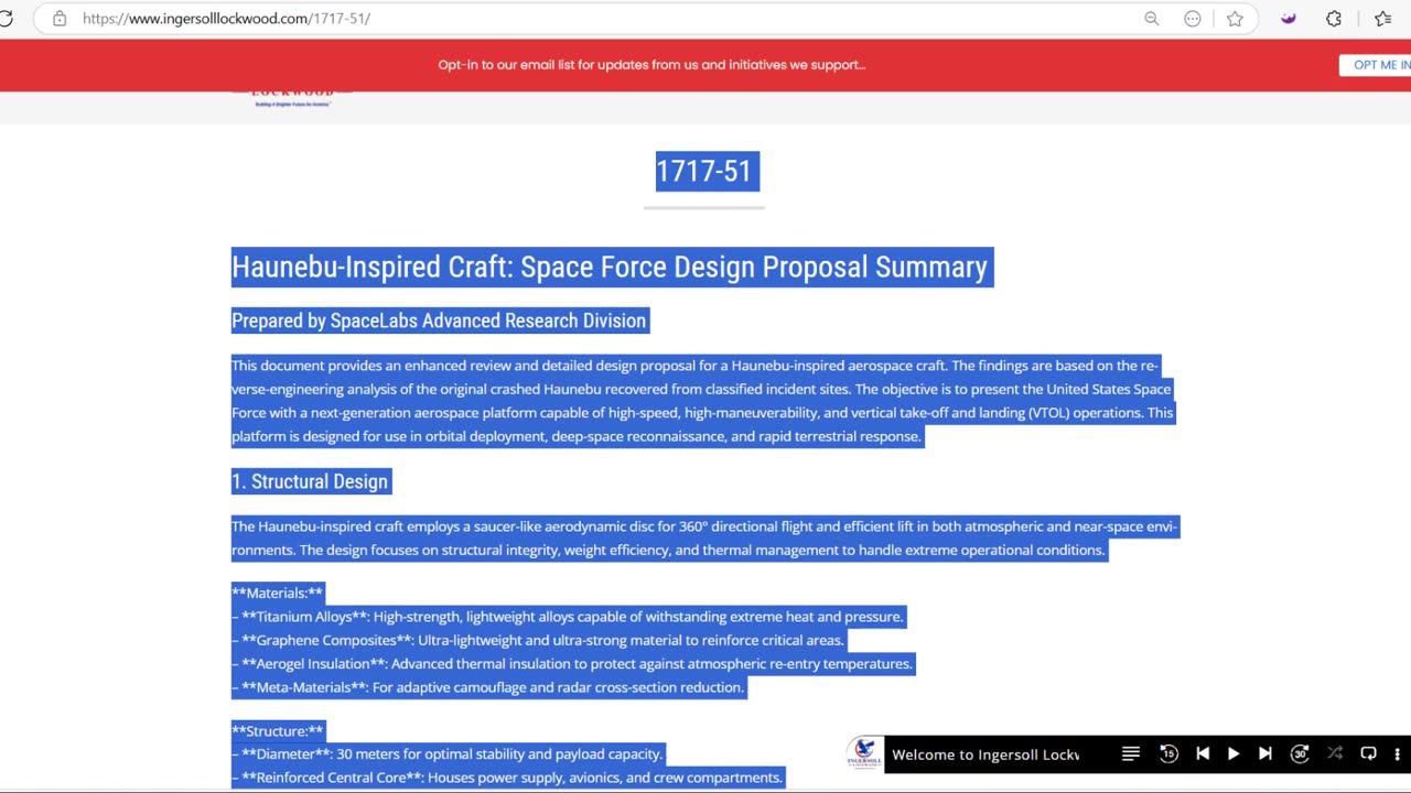 Hidden Messages on the Ingersoll Lockwood Website