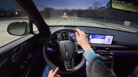 2025 Genesis GV80 3.5T E-SC AWD - POV Night Drive (Binaural Audio)
