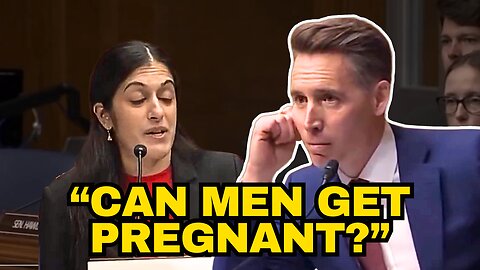 Doctor REFUSES To Answer Senator Hawley's Question "Can Men Get Pregnant?"