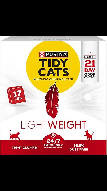 Purina Tidy Cats LightWeight 24/7 Performance Odor control