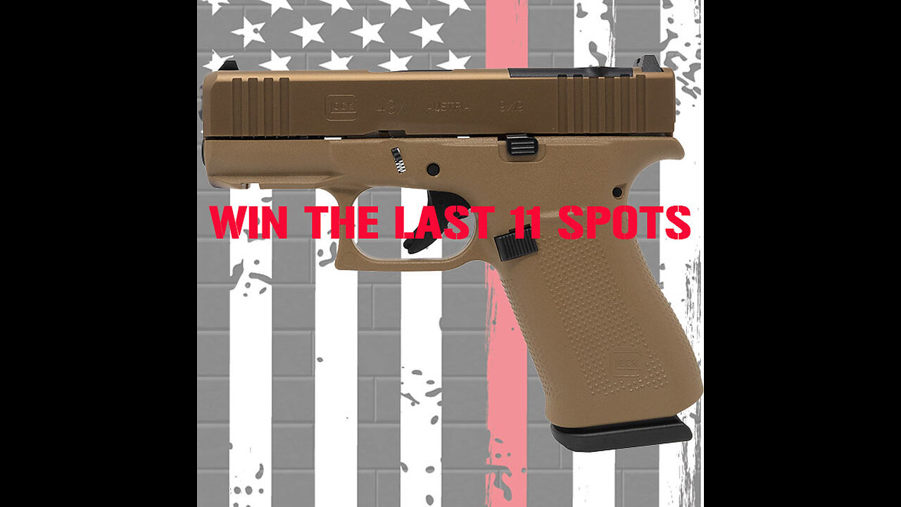 GLOCK 43X MOS COYOTE MINI #2 FOR THE LAST 11 SPOTS IN THE MAIN WEBINAR