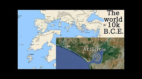 10,000 BC World Map (Part 1): Atlantis, Black Sea Flood, end of the ice age and Eye of the Sahara