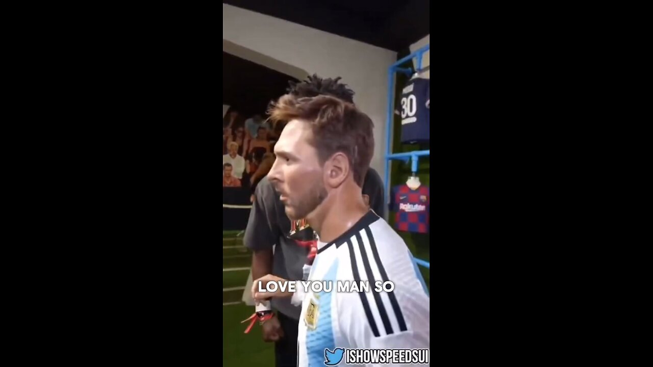 IshowSpeed Fighting with Messi #messi