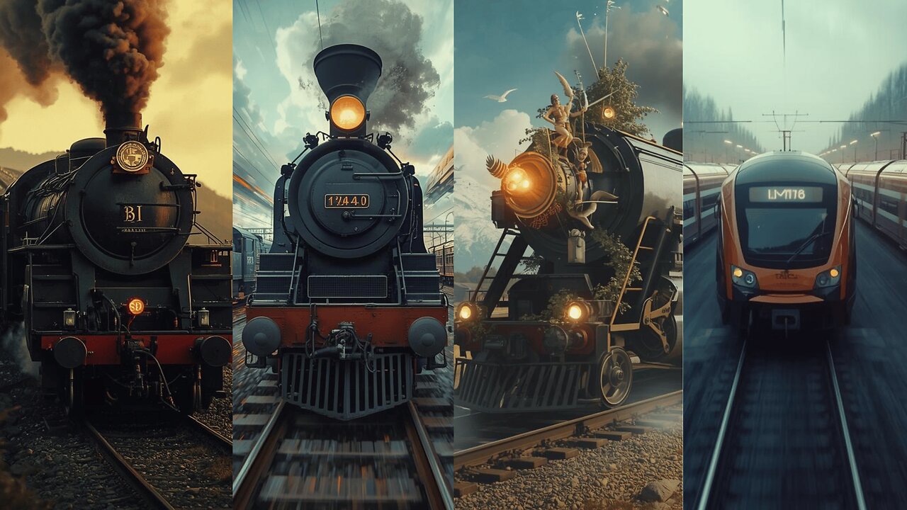 🚆 10 Hours Of Relaxing Train Sounds with Scenic Wallpapers | Sleep, Focus & Calm Your Mind #sleep