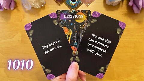 THIS PERSON HAS MADE UP THEIR MIND ABOUT YOU..SO BE PREPARED! (COLLECTIVE LOVE TAROT READING)💜 1010