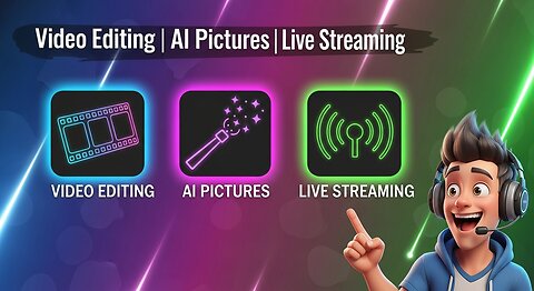 Videos editing with CAPCUT_ Pictures Generating with WHISK_ Live Streaming with OBS Studio