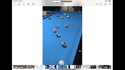 Playing pool