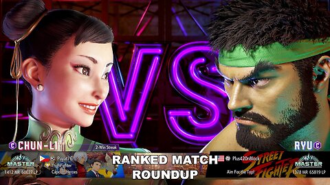 Kuya Kalbo SF6 Ranked Match Roundup. Chun Li Master Rank [Hori Fight Stick]