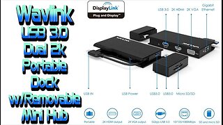 Wavlink Portable Mini Hub w/Removable SD Card Reader