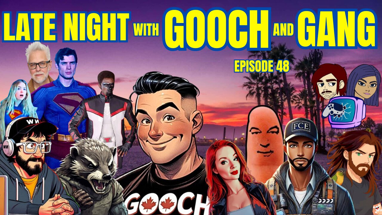 Did James Gunn make a Superman or Super Friends movie? Late Night with Gooch and Gang eps.48