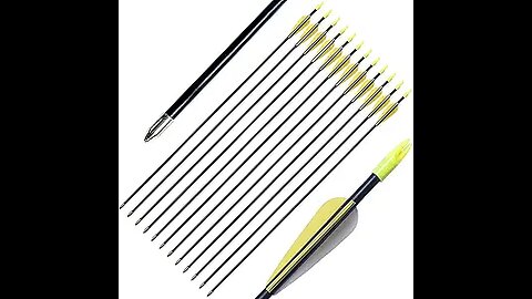 Archery 28 Fiberglass Archery Target Practice Arrows