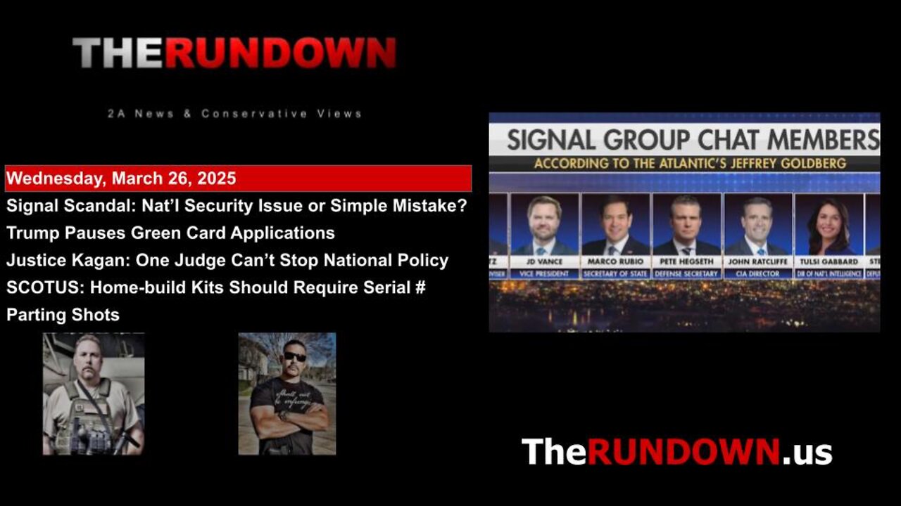 #886 - Signal Mishap or National Security Scandal? You Decide