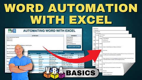 VBA for Beginners: Automate Custom Word Documents Using Excel