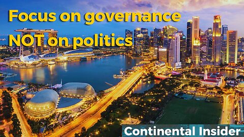 Focus on governance NOT politics 