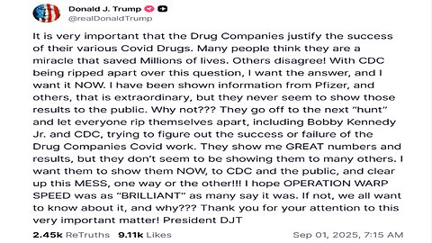 Trump demands drugmakers ‘justify’ COVID vaccine success