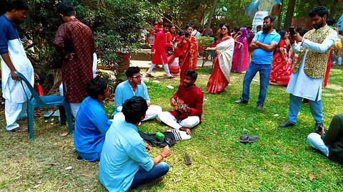Boishakhi Festival Celebration with Music, Singing, and Traditional Bengali Attire in 4K