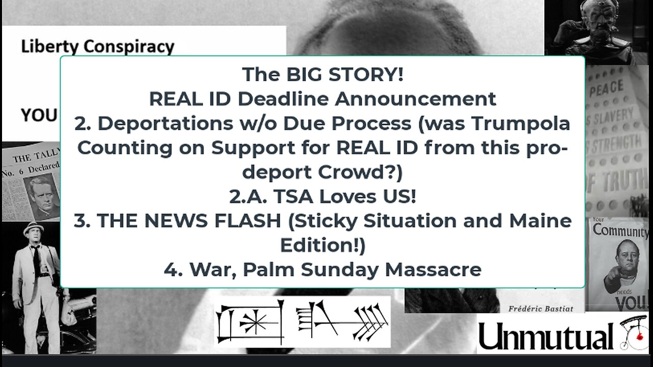 Liberty Conspiracy LIVE 4-14-25! REAL ID, REAL BAD, Deportations, Iran, Tariffs!