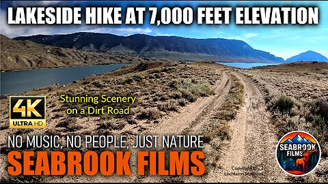 Lakeside Hike at 7000 Feet Elevation: Stunning Scenery on a Dirt Road