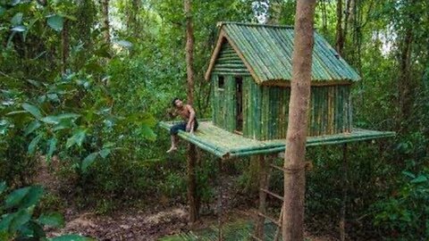 watching::: Building FLYING TREE 🌴🌴 HOUSE