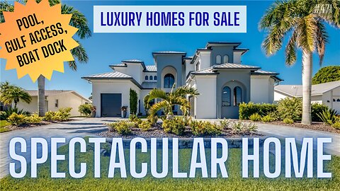 SPECTACULAR WATERFRONT HOME with POOL | Cape Coral Homes | Luxury Homes For Sale in SWFL