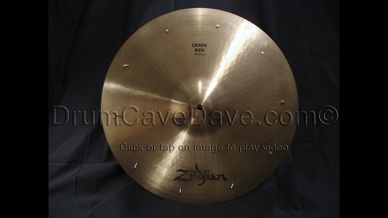 20” Zildjian A series Crash Ride cymbal with funky groove