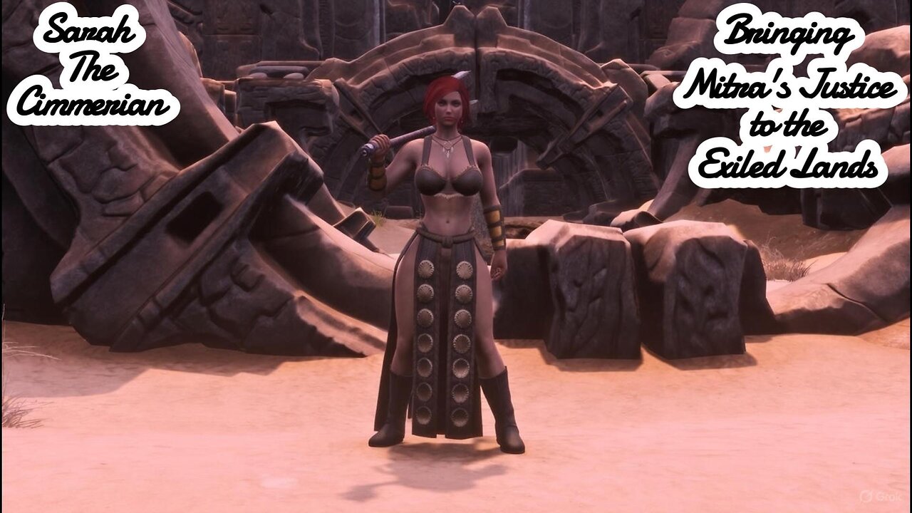 Conan Exiles: Sarah the Cimmerian and the Hammer of Justice - Exploration and Dungeon Journey Steps