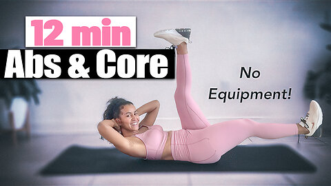 Crush Your Core in 12 Minutes! No-Equipment HIIT Abs & Core Workout at Home 💪🔥