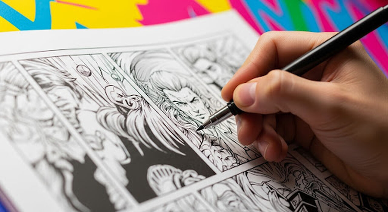 LIVE COMIC BOOK DRAWING 19