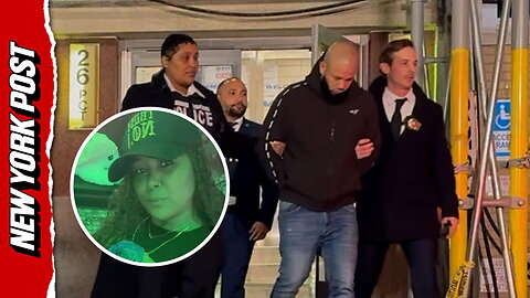 Luis Marquez, accused of fatally stabbing ex-girlfriend, is escorted out of NYPD precinct