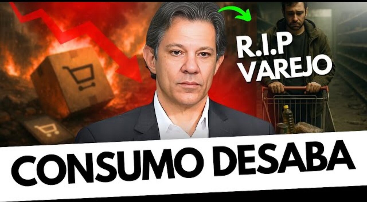 CRISE NO COMÉRCIO: NÚMEROS REVELAM VAREJO EM QUEDA, ENDIVIDADO BRASILEIRO NÃO CONEGUE MAIS CONSUMIR